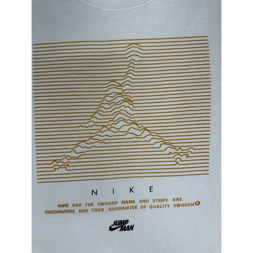 Jordan Mens Large White Graphic Short Sleeve T-Shirt DH8972